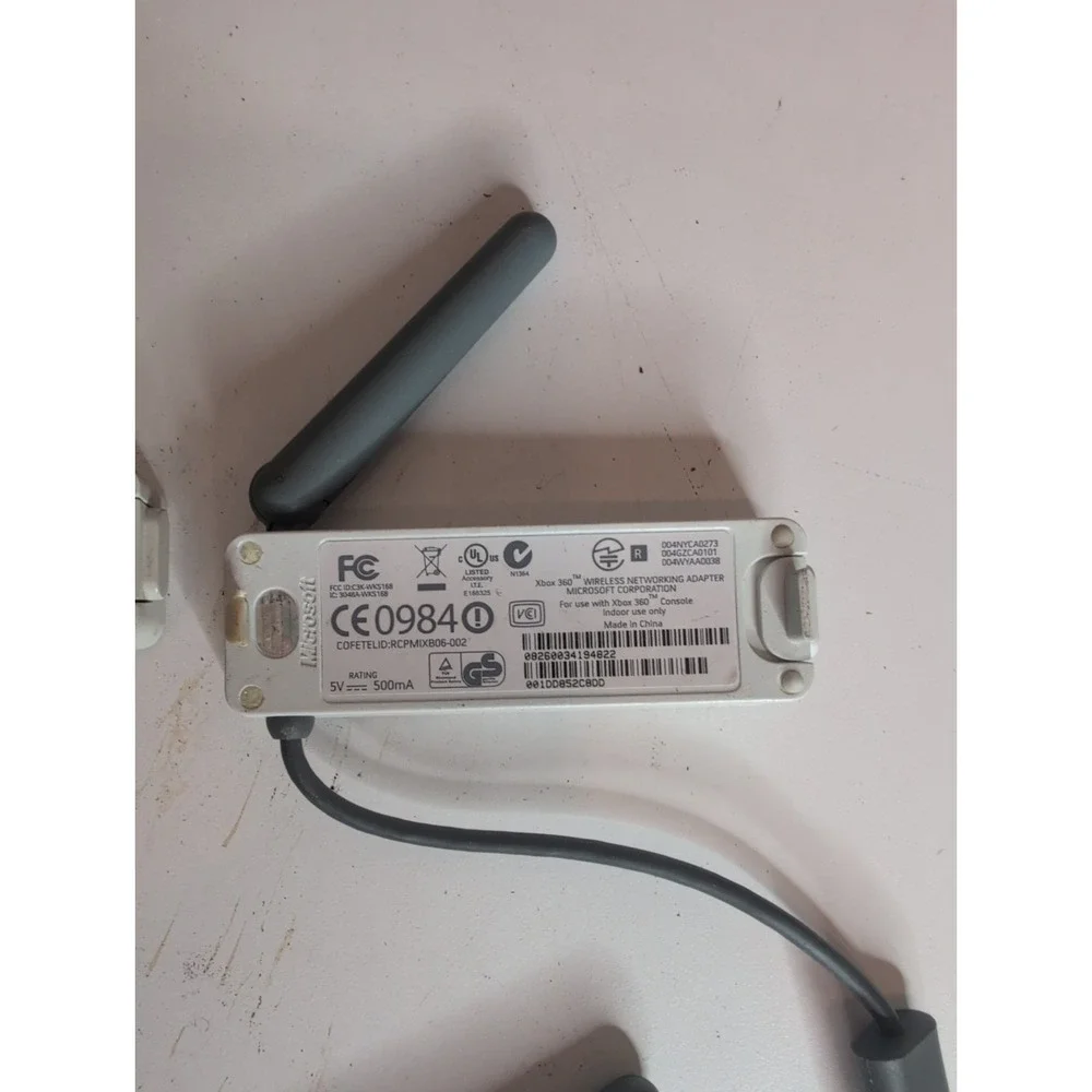 4 Official Microsoft Xbox 360 Wireless Network Adapter Wi-Fi Single Antenna OEM